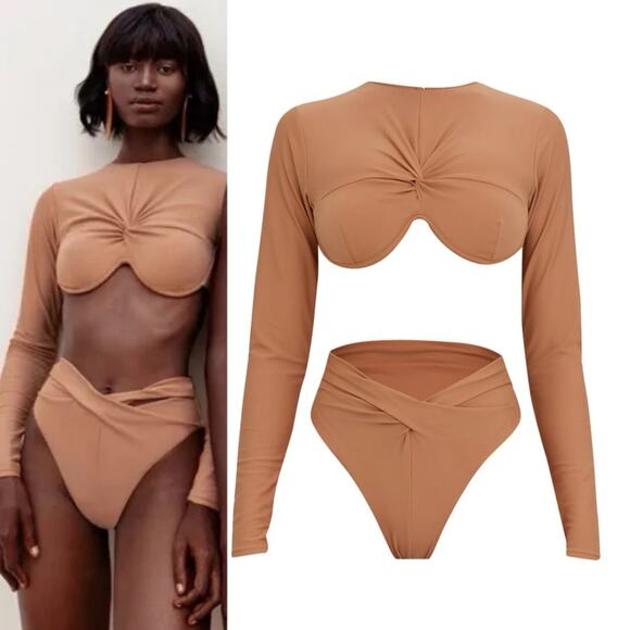 Andrea Iyamah Bikini SET Akacia Nude Small - Picture 16 of 16